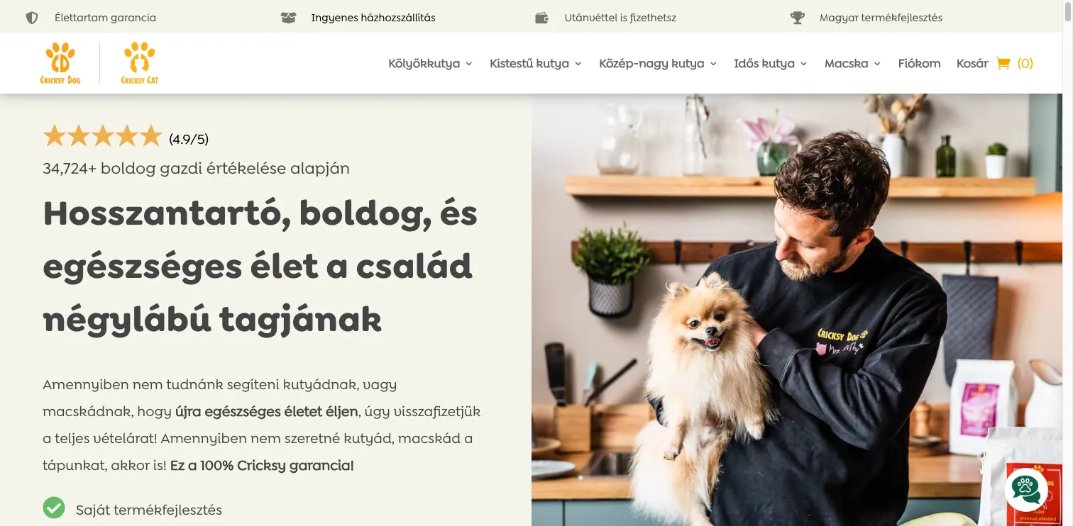 CricksyDog webáruház
