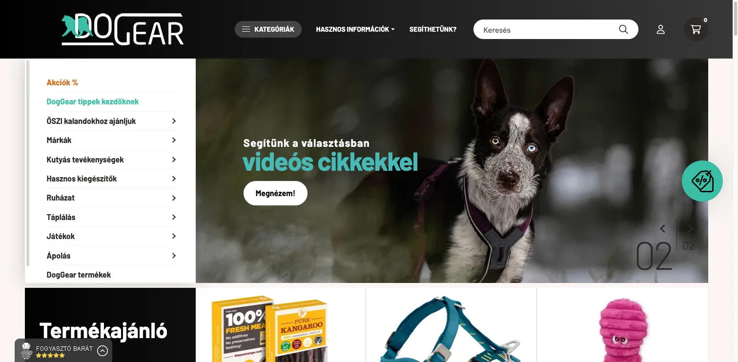 Dog Gear webáruház