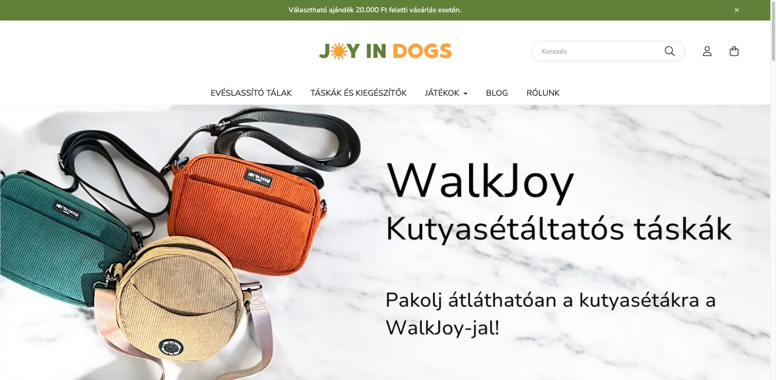 Joy in Dogs webáruház