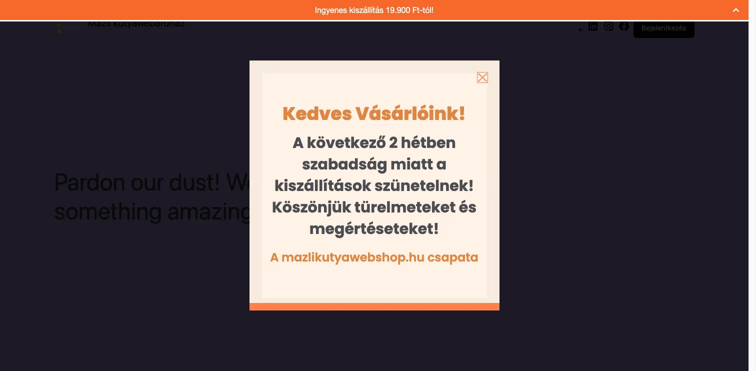 Mázli kutyawebáruház webáruház
