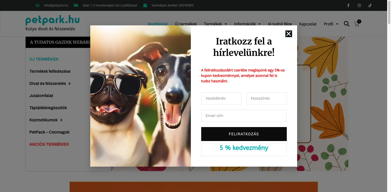 PetPark webáruház